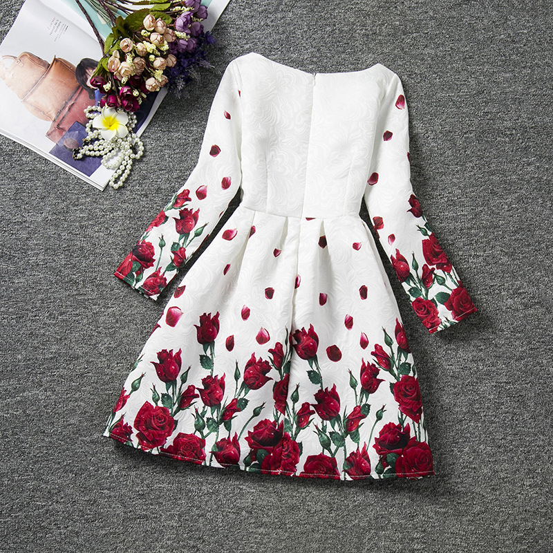 F68124  girl printing dress
